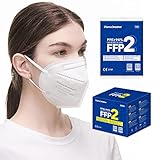 30 FFP2/KN95 Maske CE 2797 Zertifiziert, Medizinische Mask mit 4 Lagige Masken ohne Ventil, Staub- und Partikelschutzmaske mit Hoher PFE-Filtereffizienz≥ 94-30 Stück