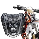 bamotoop Led Motorrad Scheinwerfer e-geprüft für KTM EXC XCW 250 350 450 500 2014-2023 SMC-R 690 Enduro 2019-2023