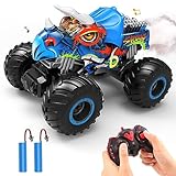 NEXBOX Dinosaurier Ferngesteuerter MonsterTruck Offroad - Rc Dino Triceratops Monster Truck Auto Geburtstagsgeschenk für Jungen und Mädchen, Geschenk Spielzeug fur Kinder ab 4-10 Jahre