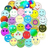 Aufkleber 50 Stück Sticker Set Gesicht Spaß, Bunt Süße Emoticon Sticker, Aufkleber Vinyl Wasserdicht, Sticker für Scrapbook Laptop Handy Journal Skateboard Macbook Ipad Trinkflasche Tasse Notebook usw