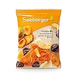 Seeberger Früchte-Mix 12er Pack, Harmonisch-fruchtige Mischung aus leckeren Birnen, Pfirsichen, Aprikosen, Pflaumen, Apfel- & Ananasstücken - entsteint, vegan (12 x 200 g)