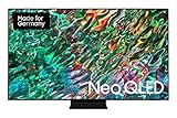 Samsung Fernseher 75 Zoll, Neo QLED 4K QN91B, Smart-TV, Dolby Atmos, Neo Quantum Prozessor 4K, Quantum HDR 2000, Ultraschlank, GQ75QN91BATXZG