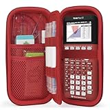 Hard Graphing Calculator Case Compatible with Texas Instruments TI-84 Plus CE/TI-84 Plus/TI-Nspire CX II CAS/TI-Nspire CX II/TI-83 Plus/TI-85/TI-86/TI30xs/TI36X Pro/TI 34 Calculator - Radical Red