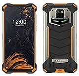 DOOGEE S88 PRO 10000mAh Akku Outdoor Smartphone Ohne Vertrag, Octa-Core 6GB+128GB Android 10, 21MP Quad-Kamera, 6,3-Zoll-FHD + Corning Gorilla-Glas, Drahtlose Rückladung, IP68 Robustes Handy Orange