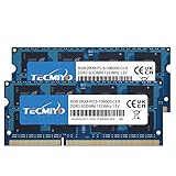 TECMIYO 16GB DDR3 RAM (2 x 8 GB) DDR3 1333MHz SODIMM PC3-10600S Arbeitsspeicher RAM Unbuffered Non-ECC 1,5 V CL9 2Rx8 Dual Rank 204 Pin SODIMM Laptop RAM Modul Upgrade