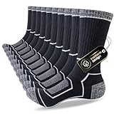 inaWarm Socken Herren 43-46 37-42 47-50,Wandersocken Atmungsaktive Baumwolle Sportsocken Gepolsterte Laufsocken,Trekkingsocken Sneaker Socken 5 Paar Arbeitssocken