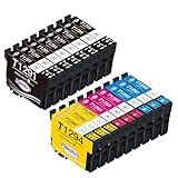 Paeolos T1295 Multipack Kompatible für Epson WF 3520 Druckerpatronen WF 3540 Tintenpatrone für Epson T1291 T1292 T1293 T1294 WF-7525 WF-7515 Stylus SX235W SX425W SX445W SX535WD Stylus Office BX635FWD