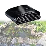 0.13mm Teichfolien HDPE Gartenpoolmembran 2x2m 3x4m 4x5m 6x8m 8x10m, UV- und witterungsbeständig, Schwimmteich Folie Gartenteich Teichplane schwarz, für Teichbau, Garten- und Teichzubehör ( Size : 7x8