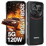 DOOGEE DK10 Outdoor Handy 5G - 512GB+32GB Dimensity 8020,64MP Nachtsicht+50MP*3 Quad-Kamera 6.67''120Hz Outdoor Smartphone ohne Vertrag,120W/5150mAh IP68 Android Dual SIM/WiFi 6/Fingerabdruck ID/NFC