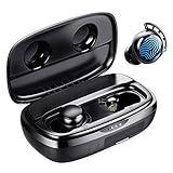 Bluetooth Kopfhörer, Tribit 100 Std. Spielzeit USB-C Ladebox Schnellladung Bluetooth 5.0 IPX8 Wasserdicht Touch Sensoren in-Ear Deep Bass Eingebautes Mic Kopfhörer Kabellos, FlyBuds 3