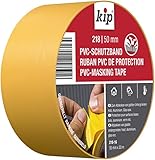 Kip Tape 218-16 Schutzband – Quergerilltes Abklebeband aus PVC zum Schutz glatter Untergründe – Selbstklebendes Klebeband zum Streichen & Lackieren – 50mm x 33m