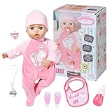 Baby Annabell, weiche Puppe mit 8 Funktionen, verschiedenen Sounds und Bewegungen, 43 cm große Puppe, 706299 Zapf Creation