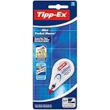 Tipp-Ex Korrekturroller Mini Pocket Mouse, 6 m x 5 mm, 1er Pack, Ideal für das Büro, das Home Office oder die Schule