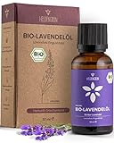 Heldengrün® BIO Lavendelöl [100% NATURREIN] - Lavandula Angustifolia - Ätherische Öle Bio - Beruhigendes & wohltuendes Aromaöl - Lavendelöl Bio aus Griechenland - Lavendelöl ätherisch