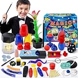 Heyzeibo Zauberkasten - Zaubertricks Set für Kinder mit Zauberstab, Neuheit Magie Requisiten Zauber Tricks Geburtstag Geschenk für Magier Junge Mädchen