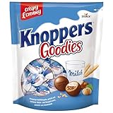 Knoppers Goodies Knusper Minis (1 x 180 g) – knusprige Waffelkugeln gefüllt mit Haselnussstücken, Milch- und Nougatcreme, umhüllt von Schokolade