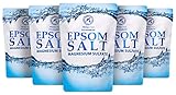 Epsom Salz 5kg - Bittersalz - Magnesiumsulfat - Badesalz für Magnesiumbäder - 100% Natürliches Bittesalz - Bad & Körperpflege - Magnesium Fußbad - Magnesium Badezusatz