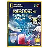 NATIONAL GEOGRAPHIC Science Magic Kit - Science Kit für Kinder mit 50 einzigartigen Experimenten und Zaubertricks, Chemie-Set und STEM-Projekt, EIN tolles Geschenk für Jungen und Mädchen