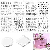 THATSRAD 8 Stück Buchstaben Stempel Fondant Kuchen Stempel Alphabet Buchstabenstempel Kekse mit Stempel Untersetzer Fondant Cookie Keksformen Backen Werkzeuge Kuchen Stempel für Fondant DIY Torte