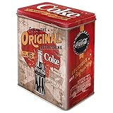 Nostalgic-Art Retro Vorratsdose L, 3 l, Coca-Cola – Original Coke Highway 66 – Geschenk-Idee für Coke-Fans, Große Kaffee-Dose aus Blech, Vintage Design