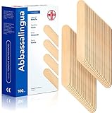 AIESI® Holzspatel Mundspatel Zungenspatel aus holz einweg (Packung mit 100 stück)