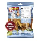 DeliBest Light Pferdesehnen I Dental Sticks I Hundesnacks getreidefrei I natürlicher Hunde Zahnsteinentferner I Kauartikel aus Pferdefleisch für Hunde I Hundezahnpflege Snack 200g