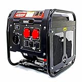 ERAYAK 4000W Inverter Stromerzeuger Benzin, Notstromaggregat Leise Benzin, Stromgenerator, 29.5 Kg, 4-Takt Motor, Notstromaggregat Inverter mit Ölsensor ECO-Modus