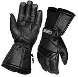 NORMAN Thermo Motorrad Motorrad Leder Handschuhe Wasserdicht Schutz Winter Sommer (M)