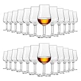 KIAPPO Whisky Verkostungsgläser 100 ml - 24 Stück Wiskeygläser Set - Gläser & Trinkgeschirr - Cocktailgläser - Schnapsgläser - Kristallgläser - Geschenke für Männer