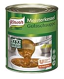 Knorr Meisterkessel Gulaschsuppe (servierfertig, authentischer Geschmack) 1er Pack (1 x 2,9 kg) /2.78l