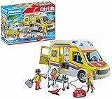 PLAYMOBIL | City Life | Rettungswagen | mit Licht und Soundeffekten | Spielzeug für Kinder ab 4 Jahren | 71202