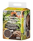 Floragard Schildkrötenerde und Terrariensubstrat 20 L, natürliche Einstreu für Reptilien