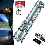 Generisch Torchmaster X9 Multi-Mode Tactical Flashlight, Torchmaster X9 Flashlight, Gold Torchmaster X9 Multi-Mode Tactical Flashlight, 2025 New LED Rechargeable Waterproof Tactical Flashlight (Gray)