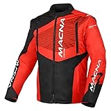 Macna Motorradjacke, Crest Schwarz/Rot, L