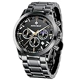 BENYAR Mode Herren Quarz Chronograph Wasserdicht Edelstahl 30M wasserdichte Uhren Business Casual Sport Design Armbanduhr für Herren