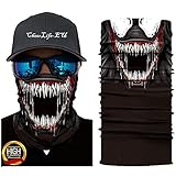 Multifunktionstuch Maske Schutzmaske 3D Bedrucktes Masken Halstuch Mundschutz UV-Staubschutz Sturmhaube Nahtlose Bandana Schlauchschal Herren Damen, Atmungsaktiv Face Shield Kopftuch Quick Drying