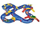 AquaPlay - AmphieWorld - 145x156 cm große Wasserbahn, inklusive 79 Teilen, Spieleset inklusive 2 Boote, Amphibienauto und 3 Spielfiguren, für Kinder ab 3 Jahren