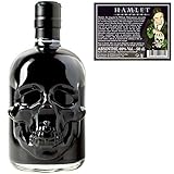 Schwarzer Absinth Hamlet Hardcore Black | Mit Wermut/Thujon | 69% | Totenkopf Flasche | (1x 0,5 l)