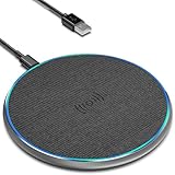 15W Wireless Charger, Eisreho Induktive Ladestation für iPhone 14/13/12/Pro/Max/Plus/Mini/XS/XR, AirPods, Induktions Kabelloses Ladegerät für Samsung Galaxy S23/S22/S21/S20/Note 20, Huawei, Xiaomi