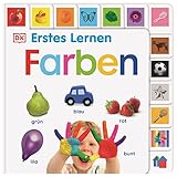 Erstes Lernen. Farben: Pappbilderbuch mit Griff-Register und über 250 Fotos ab 1 Jahr