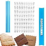 Packung mit 72 Briefe Nummer Buchstaben Cookie Stempel Set Keks Fondant Dekorieren Backen Eindruck Werkzeug