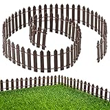 Gartenzaun Holzzaun Mini Zaun Aus Holz Miniatur Zaun Gartendekor Miniatur Zaun Aus Holz Mini Holzzaun Garten Miniatur Zaun Gartenzaun Micro Landschaft ZubehöR 90 X 5 cm,BonsaibehäLter Dekoration