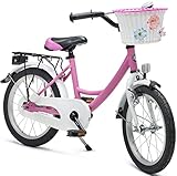 Bachtenkirch Qualitäts Kinderfahrrad 16 Zoll matt Pink Mädchen Kinderrad Fahrrad ab 4 Jahre