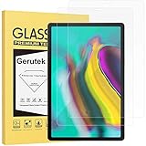 Gerutek [2 Stück Schutzfolie Samsung Galaxy Tab S5e / S6 10.5-Zoll, 9H Härte, Anti-Kratzer, Anti-Öl, Anti-Bläschen, 2.5D Displayfolie Für S6 10.5 T860/865, Displayschutz Für S5e T720/T725