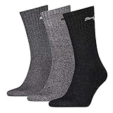 PUMA 6 Paar Unisex Crew Socks Socken Sportsocken MIT FROTTEESOHLE (39-42, anthrazit/grey)