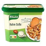 Knorr Rahm Soße leckere hellbraune Sauce ohne geschmacksverstärkende Zusatzstoffe 17 Portionen