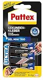 Pattex Sekundenkleber Gel Mini Trio (2 Packungen zu 3 x 1g Tube = 6 Tuben)