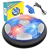 lenbest Air Power Fußball - Fussball Geschenke Jungen - Kinderspielzeug Kinder Spielzeug ab 3 4 5 6 7 8 9 10 Jahre Jungen - LED Wiederaufladbar Indoor Fußball - Fussball Spiele Hover Ball