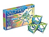 Geomag - Classic Color 91 STück - Magnetische Bausteine für Kinder ab 3-4 Jahren - Schweizer Fertigung - Bunte Bauklötze mit 44 Stäben, 42 Kugeln, 5 Basen - Magnetisches Lernspielzeug STEM