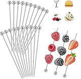 20 Stück Edelstahl Cocktailspieße Stück Cocktail Picks Cocktail Sticks Cocktailspieße Edelstahl Für Spieße Fingerfood Dessert Gabel Für Cocktails,Antipasti Und Cocktails Cocktailspieße Edelstahl Kurz